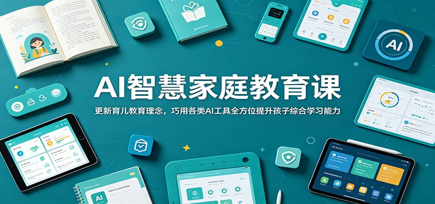 AI智慧家庭教育课:更新育儿教育理念,巧用各类AI工具全方位提升孩子综合学习能力-小白项目网