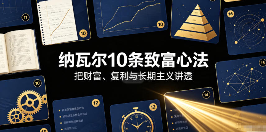 付费文章：纳瓦尔10条致富心法-小白项目网