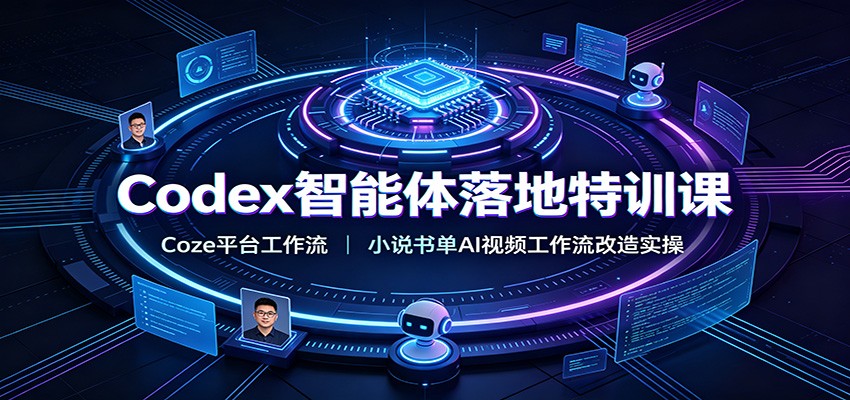 Codex智能体落地特训课:Coze平台工作流,小说书单AI视频工作流改造实操-小白项目网