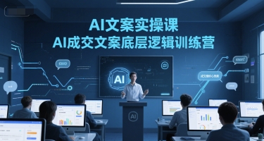 AI文案实操课，AI成交文案底层逻辑训练营 - 小白项目网-小白项目网