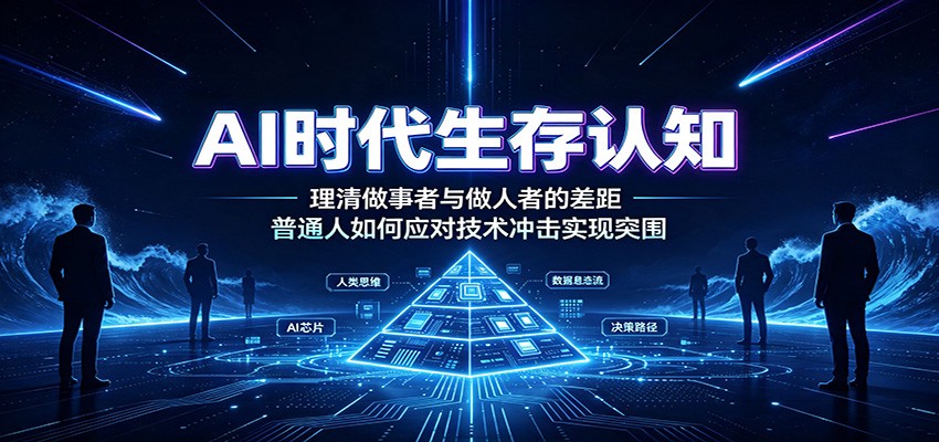 AI时代生存认知:理清做事者与做人者的差距,普通人如何应对技术冲击实现突围-小白项目网