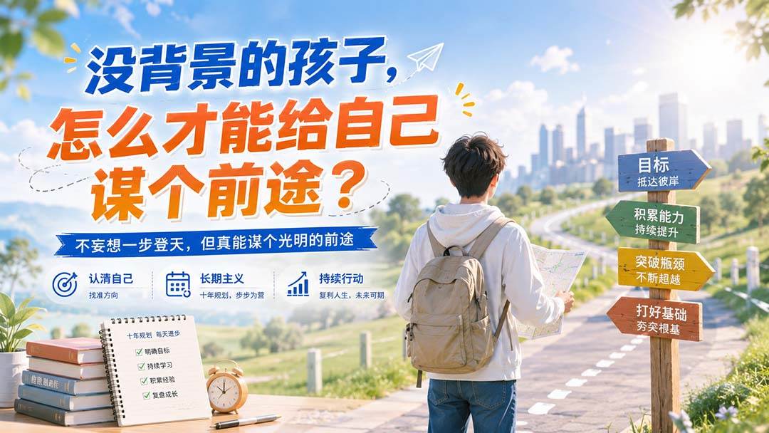 (20180期)付费文章:没背景的孩子,怎么才能给自己谋个前途? (20180期)付费文章:没背景的孩子,怎么才能给自己谋个前途?