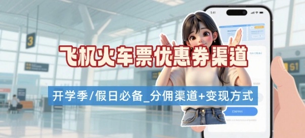 学生党必看！机票火车票优惠券申请渠道 + 项目打法，开学季节日速存-小白项目网