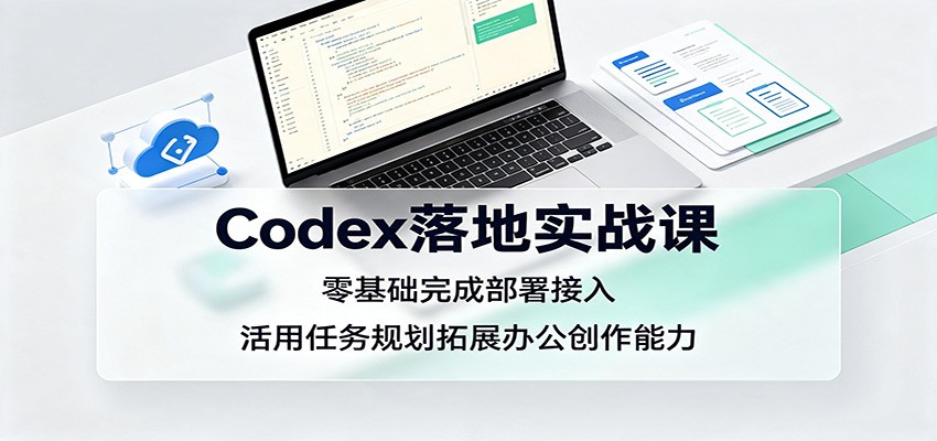Codex落地实战课：零基础完成部署接入，活用任务规划拓展办公创作能力-小白项目网