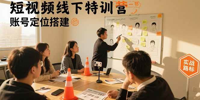 （15707期）短视频线下特训营：账号定位搭建/口播号拍摄剪辑/直播间流量入口/变现实战-小白项目网