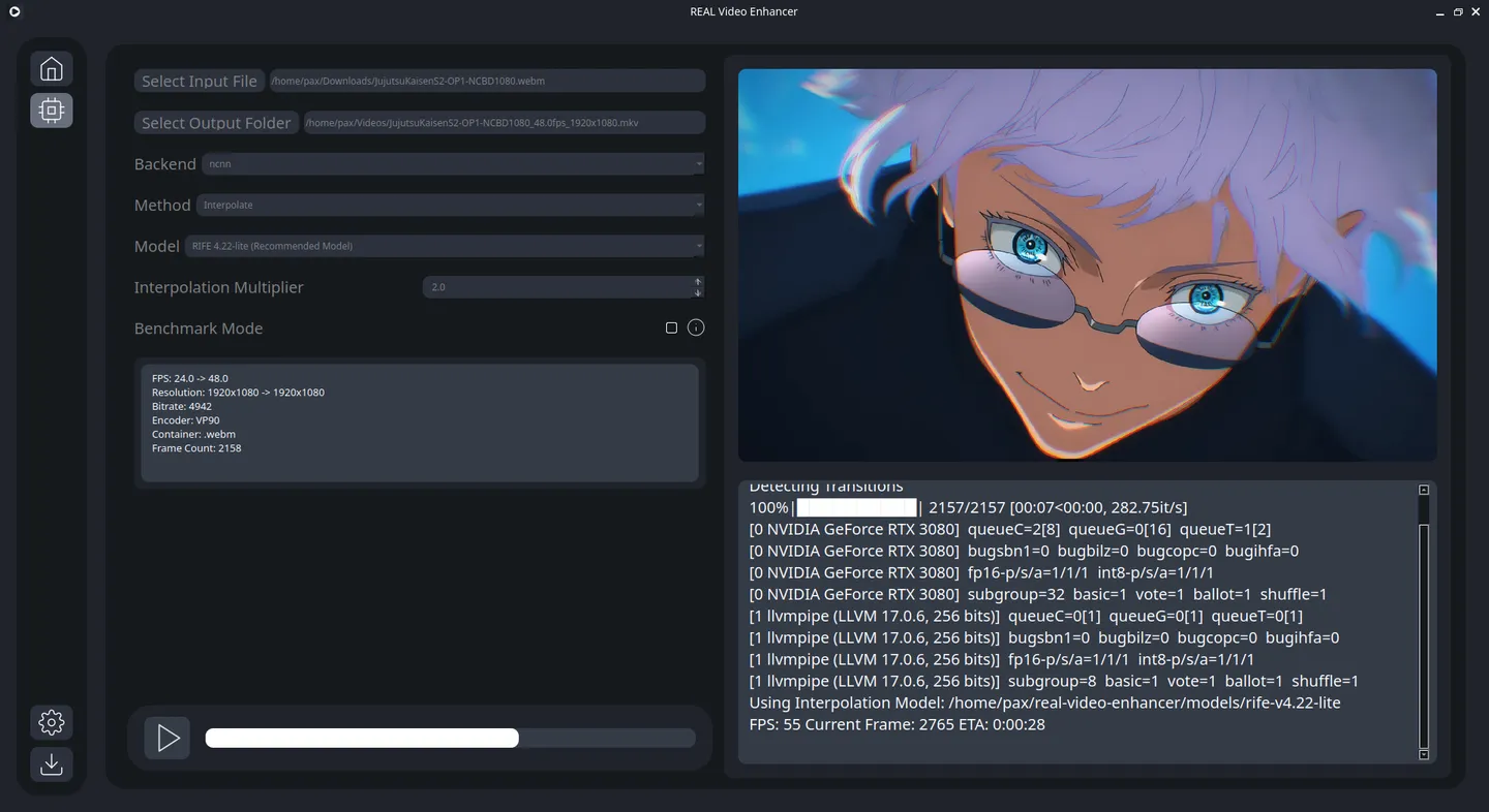 REAL Video Enhancer(开源免费的视频增强软件)-小白项目网