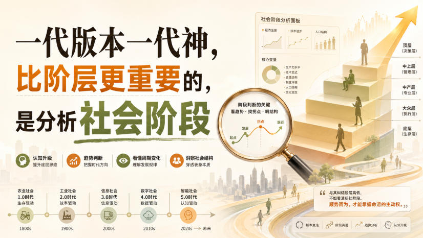 付费文章：一代版本一代神，比阶层更重要的，是分析社会阶段-小白项目网