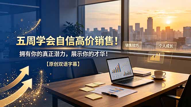 五周学会自信高价销售！拥有你的真正潜力，展示你的才华！【原创双语字幕】-小白项目网