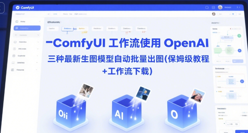 ComfyUI 工作流使用 OpenAI 三种最新生图模型自动批量出图(保姆级教程+工作流下载)-小白项目网