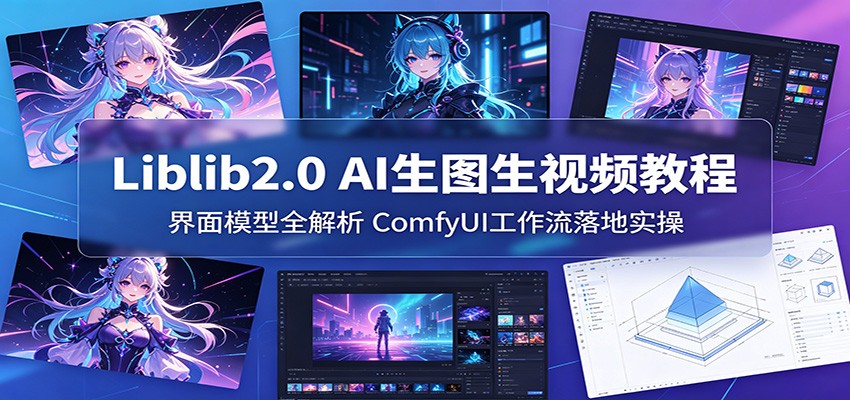 Liblib2.0 AI生图生视频教程：界面模型全解析，ComfyUI工作流落地实操-小白项目网