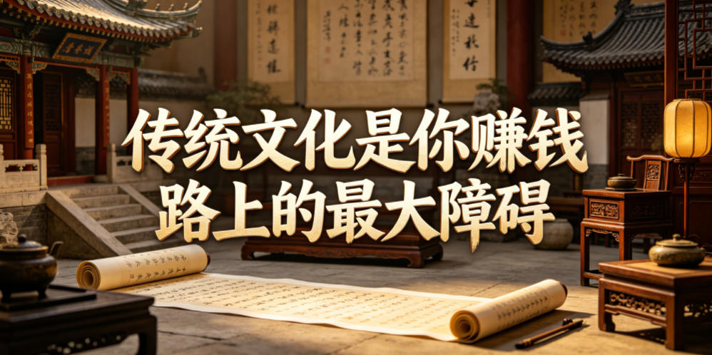 付费文章:传统文化是你賺钱路上的最大障碍 付费文章:传统文化是你賺钱路上的最大障碍