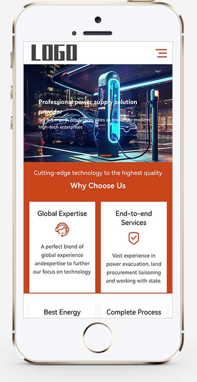 响应式汽车五金零配件英文pbootcms网站模板-小白项目网