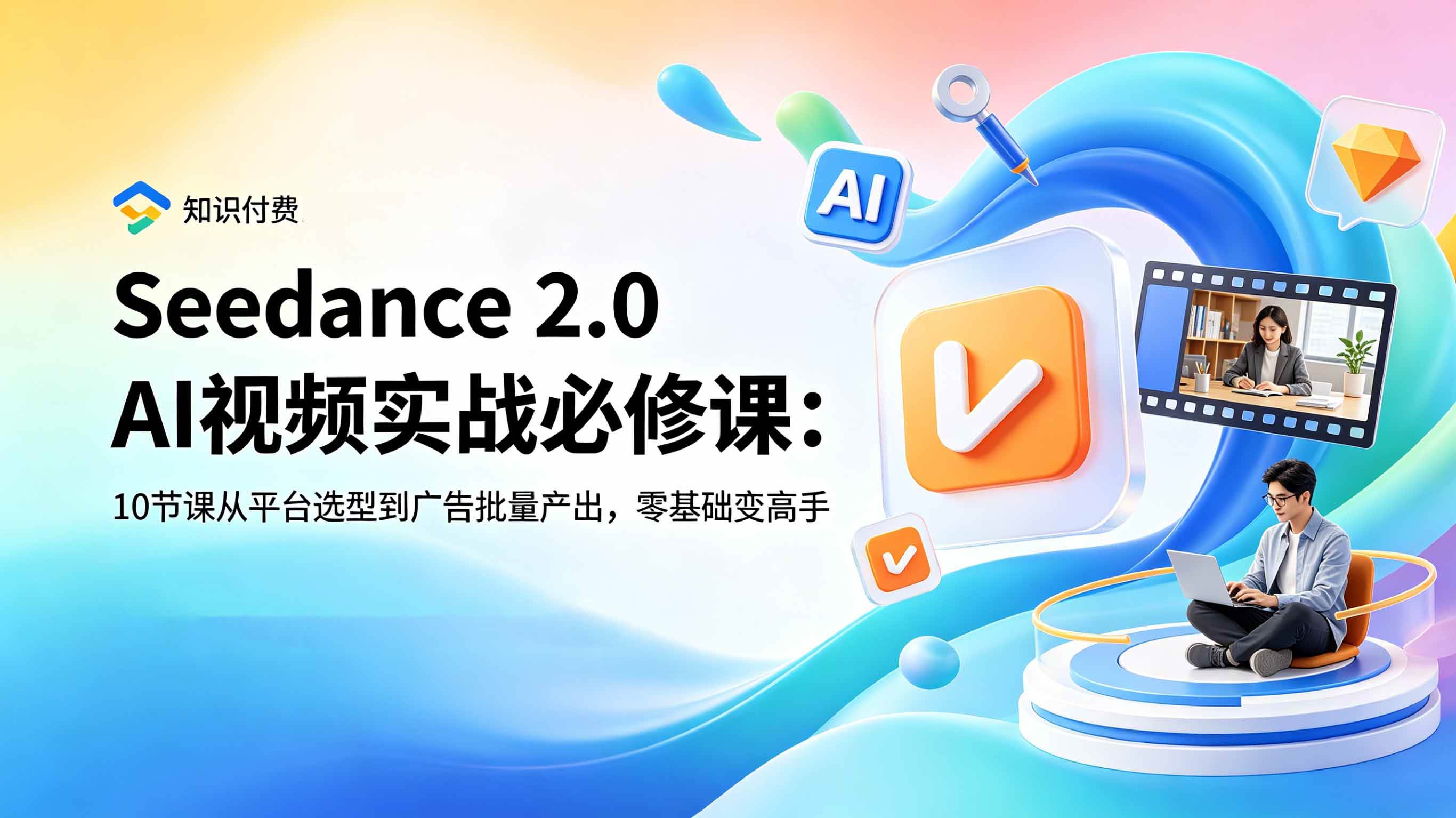 （18998期）Seedance 2.0 AI视频实战必修课：10节课从平台选型到广告批量产出，零基础变高手-小白项目网
