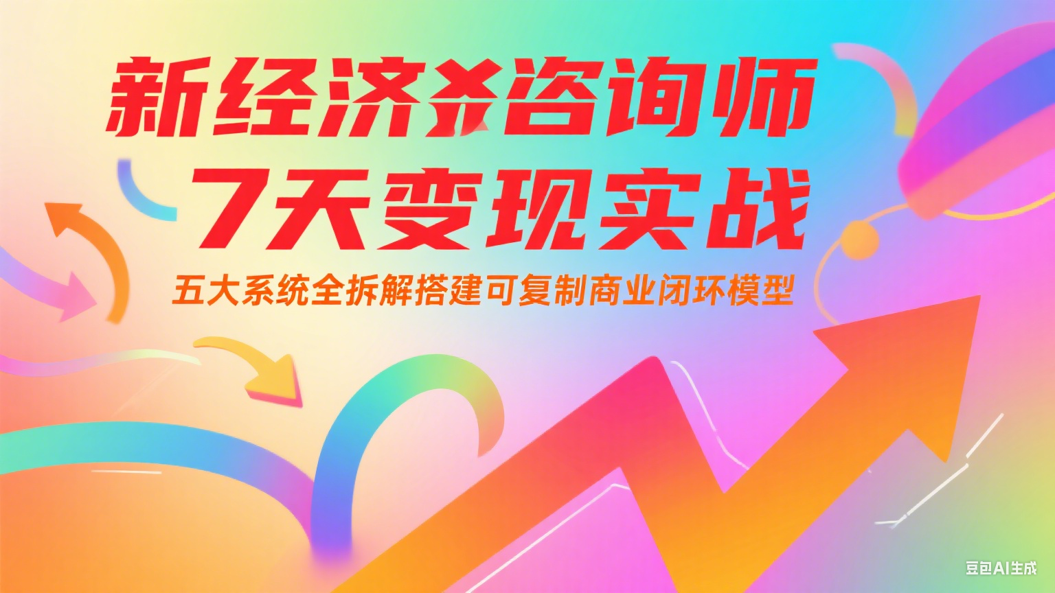 新经济咨询师 7 天变现实战：五大系统全拆解搭建可复制商业闭环模型-小白项目网