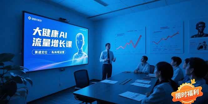 （15396期）大健康AI流量增长课，赛道定位方法论，AI数字人内容生产，私域转化运营… - 小白项目网-小白项目网