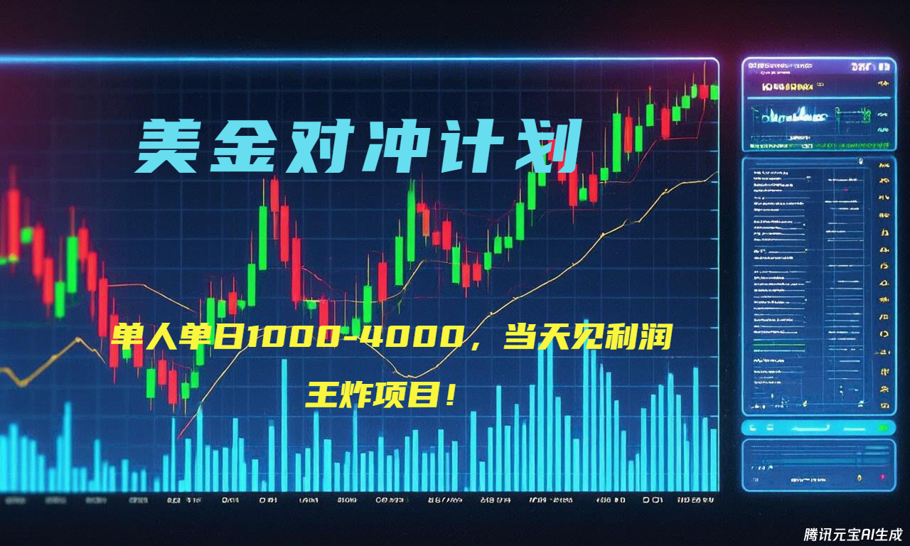 2025年最暴力项目“美金先登计划”最新最强对冲战法，每日实际收益1K-4K-小白项目网