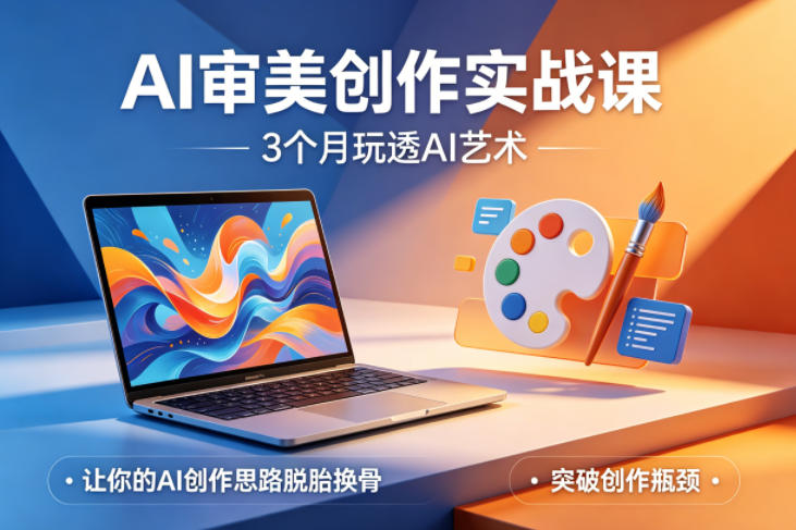 AI审美创作实战课，3个月玩透AI艺术，让你的AI创作思路脱胎换骨，突破创作瓶颈（更新0706）-小白项目网