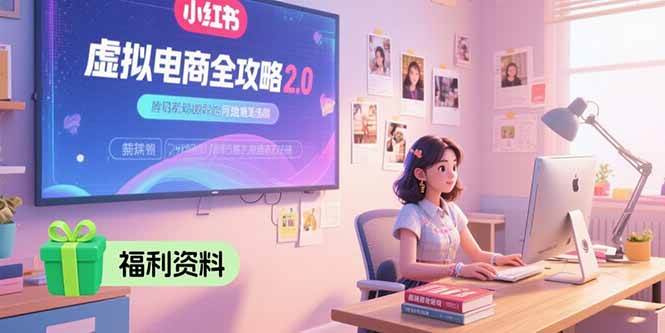 （15387期）虚拟电商全攻略2.0，开店选品实操流程，账号定位、货源发布、笔记发布技巧 - 小白项目网-小白项目网