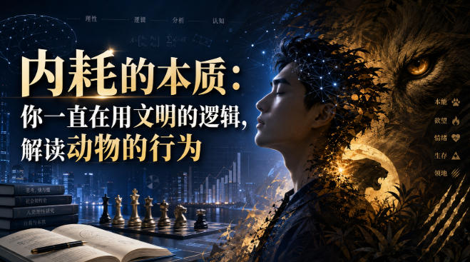 付费文章：内耗的本质：你一直在用文明的逻辑，解读动物的行为-小白项目网