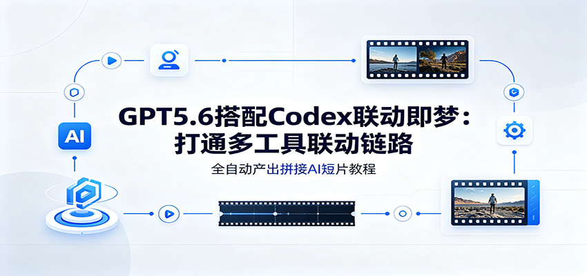 GPT5.6搭配Codex联动即梦：打通多工具联动链路，全自动产出拼接AI短片教程-小白项目网