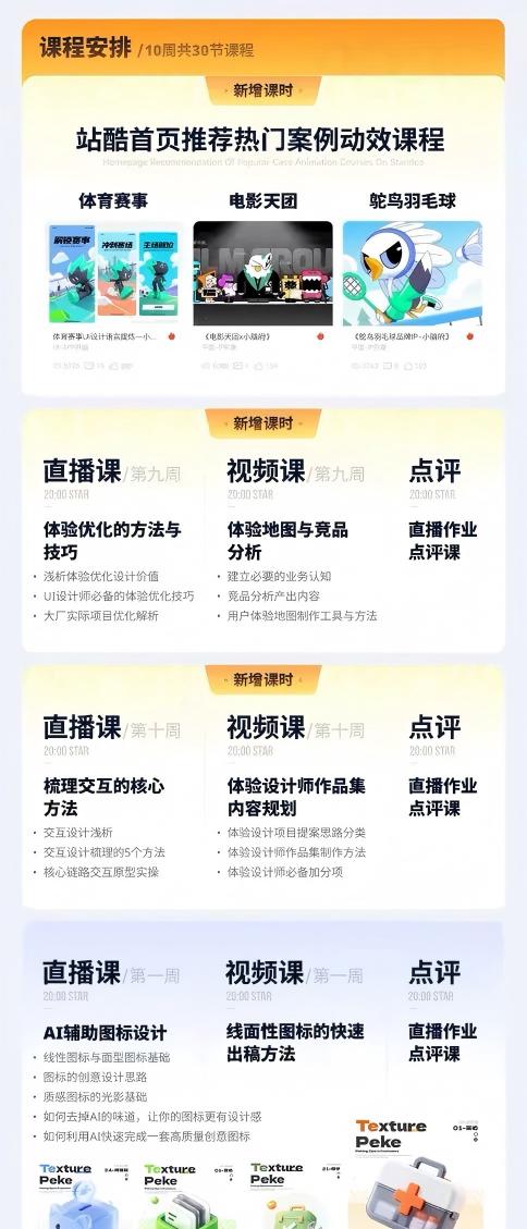 AI+UI系统实战课:十周完整教学|图标IP运营视觉|笔试作品集交互动效全套落地教程-小白项目网
