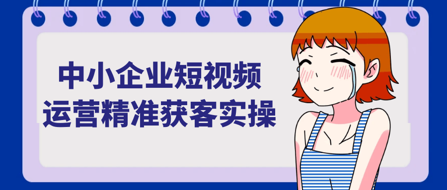 中小企业短视频运营精准获客实操-小白项目网