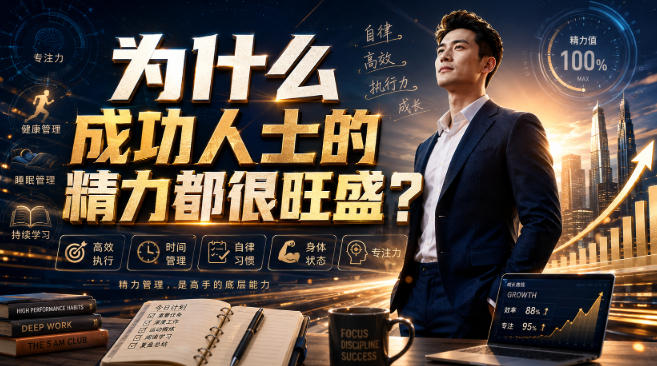 付费文章：为什么成功人士的精力都很旺盛？-小白项目网