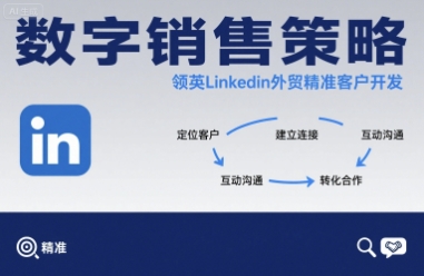 数字销售策略领英LinkedIn外贸精准客户开发-小白项目网