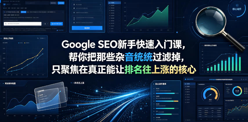 Google SEO新手快速入门课,帮你把那些杂音统统过滤掉,只聚焦在真正能让排名往上涨的核心动作【原创双语字幕】-小白项目网