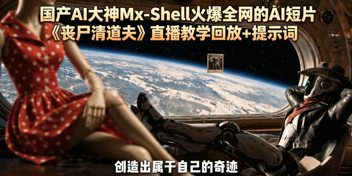 国产AI大神Mx-Shell火爆全网的AI短片《丧尸清道夫》直播教学回放+提示词-小白项目网