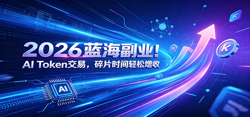 2026蓝海副业！AI Token交易，碎片时间轻松增收-小白项目网