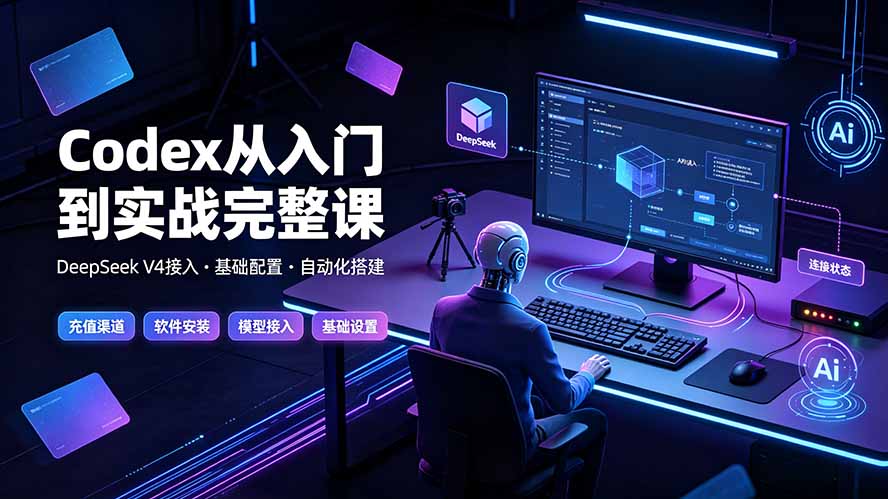 Codex从入门到实战完整课｜充值·安装·接入DeepSeek，记忆·插件·Skill·CLI·MCP全拆解-小白项目网