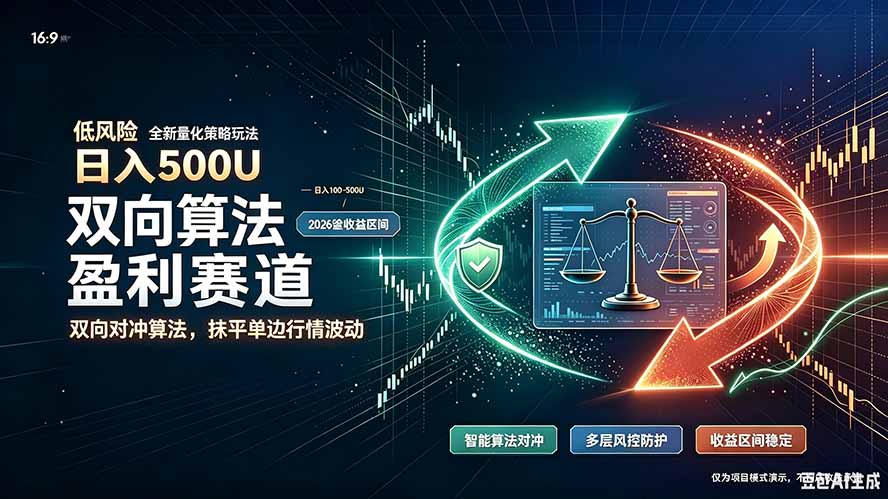 算法对冲/EA量化，日入500刀，躺着赚钱！你把它当做“自动提款机”，它把你就爆了-小白项目网