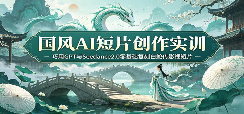 国风AI短片创作实训:巧用GPT与Seedance2.0零基础复刻白蛇传影视短片-小白项目网