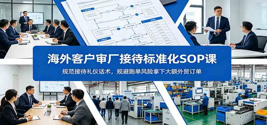 海外客户审厂接待标准化SOP课:规范接待礼仪话术,规避跑单风险拿下大额外贸订单-小白项目网